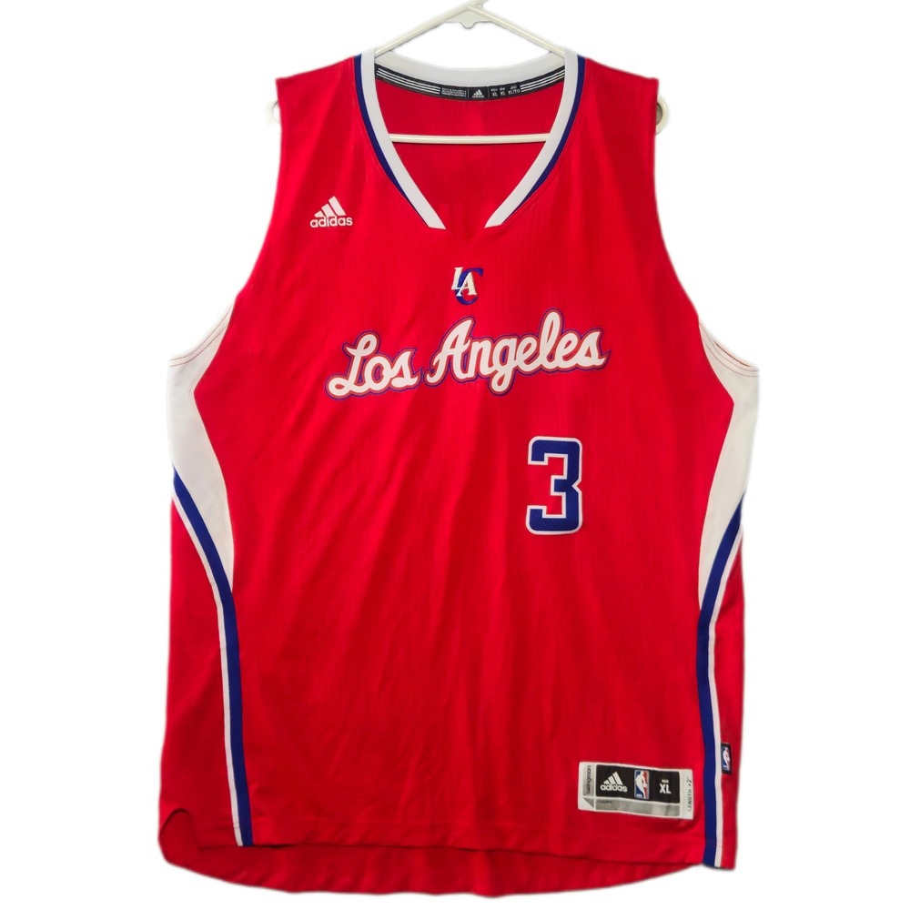 Adidas Chris Paul LA Clippers Jersey Mens XL Red #3 NBA Basketball 2014 Swingman